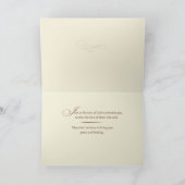 Jubiläum Tod eines lieben Schmetterlings Karte (Innenseite)