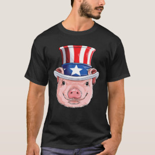 Jubiläum Uncle Sam Men American Flag T-Shirt