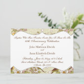 Jubiläum und Dogwood Einladung (Stehend Vorderseite)