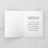 Jubiläum, und sie lebten glücklich immer nach dem  karte (Innenseite)