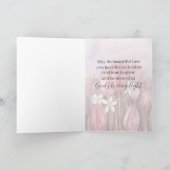 Jubiläum Valentinstag Schrift Tulip Karte (Innenseite)