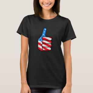 Jubiläum Vierte 4. Juli Patriotische Flagge der US T-Shirt