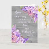 Jubiläum von Floral und Brother Karte (Gelbe Blume)