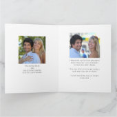 Jubiläum von Herzfoto Collage Custom Text Karte (Innenseite)