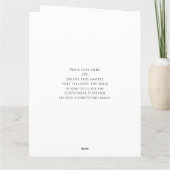 Jubiläum von Herzfoto Collage Custom Text Karte (Rückseite)