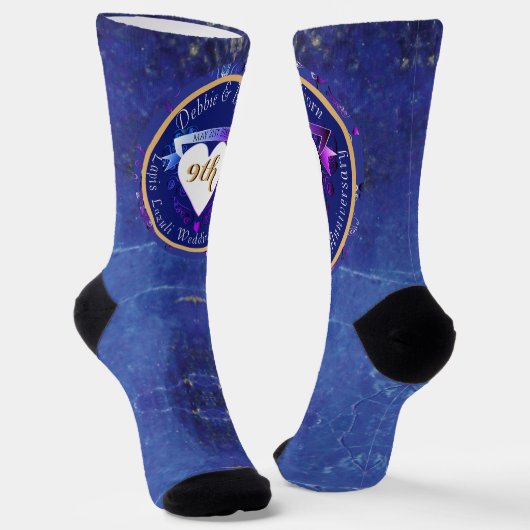 Jubiläum von Lapis Socken (Gewinkelt)