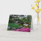 Jubiläum von Pastor Karte (Gelbe Blume)