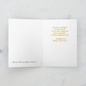 Jubiläum von Pastor Karte (Innenseite)