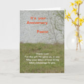 Jubiläum von Pastor Karte (Gelbe Blume)