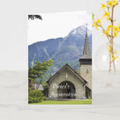 Jubiläum von Pastor Karte (Gelbe Blume)