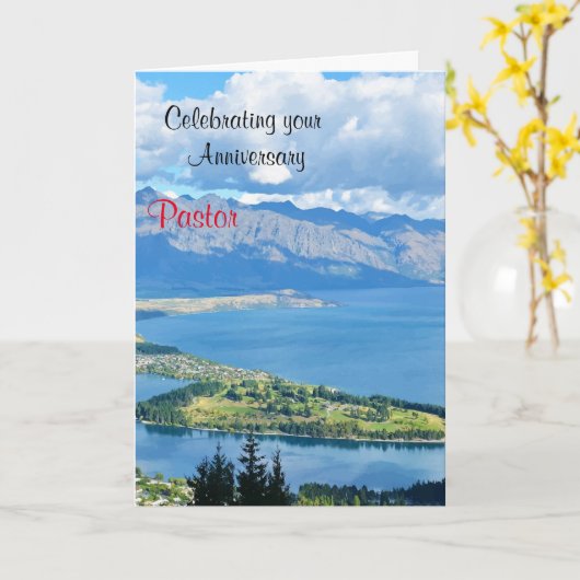 Jubiläum von Pastor Karte (Gelbe Blume)