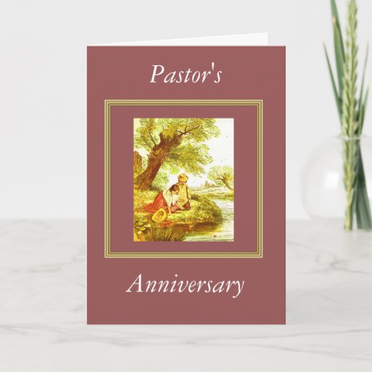 Jubiläum von Pastor Karte (Vorderseite)