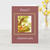 Jubiläum von Pastor Karte (Gelbe Blume)