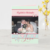 Jubiläum von Pink Minz mit Foto Karte (Gelbe Blume)