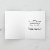 Jubiläum, was für ein Monster verspätet? Karte (Innenseite)