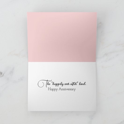 Jubiläum Watercolor Flamingos Karte (Innenseite)