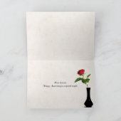 Jubiläum Wein und Rose Karte (Innenseite)