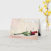 Jubiläum Wein und Rose Karte (Gelbe Blume)