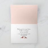 Jubiläum Wein und Rote Rose Karte (Innenseite)