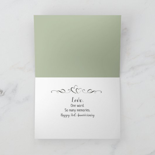 Jubiläum Wein und Wein Karte (Innenseite)