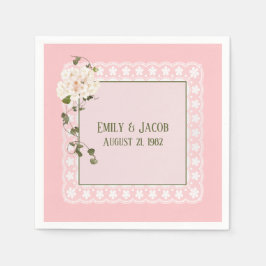 Jubiläum weiße Pause Serviette