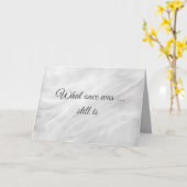 Jubiläum Weißmarmor Abstrakt Karte (Gelbe Blume)