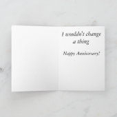 Jubiläum - Wenn ich es wieder alles tun könnte.. Karte (Innenseite)