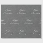 Jubiläum Wirbel Dark Silver Geschenkpapier (Flach)