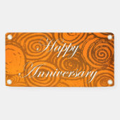 Jubiläum Wirbel Orange Banner (Horizontal)