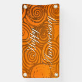 Jubiläum Wirbel Orange Banner (Vertikal)