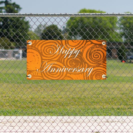 Jubiläum Wirbel Orange Banner (Insitu)