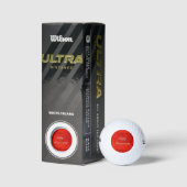 Jubiläum Wirbel Red Golf Balls Golfball (Verpackungen)