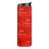 Jubiläum Wirbel Red Thermosbecher (Nach links gedreht)