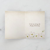 Jubiläum Zeitlose Uhr in Sepia Karte (Innenseite)