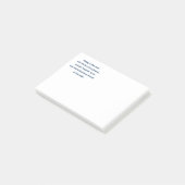 Jubiläum Zitat - Happy ist der Mann, der eine ... Post-it Klebezettel (angewinkelt)