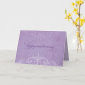 Jubiläum zum Feiertag Lavendel Karte (Gelbe Blume)