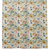 Jubiläums-Duschvorhang Soft Floral Überraschung Duschvorhang (Vorderseite)