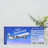Jubiläums-Flugticket-Geschenk (Stehend Vorderseite)