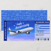 Jubiläums-Flugticket-Geschenk (Vorne/Hinten)