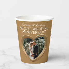 Jubiläums-Foto der Bronze Pappbecher