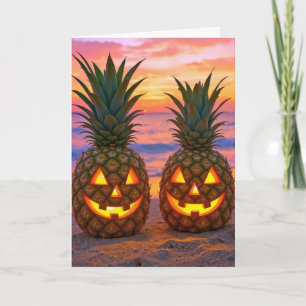 Jubiläums-Halloween-Ananas-Kürbislaternen Karte