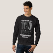 Jubiläums-Neger-Geschichts-Woche Schwarzer Geschic Sweatshirt (Vorne ganz)