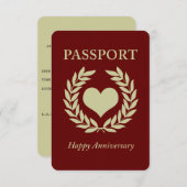 Jubiläumsausweis Einladung (Vorne/Hinten)