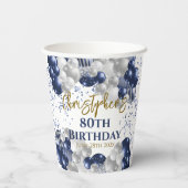 Jubiläumsballons der 80. pappbecher (Rückseite)