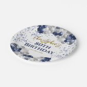 Jubiläumsballons der 80. pappteller (Schrägansicht)