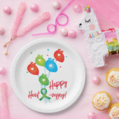 Jubiläumsballons Pappteller (Party)