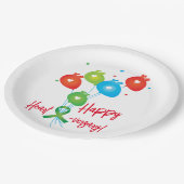 Jubiläumsballons Pappteller (Schrägansicht)