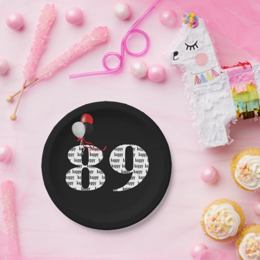 Jubiläumsballons Pappteller (Party)