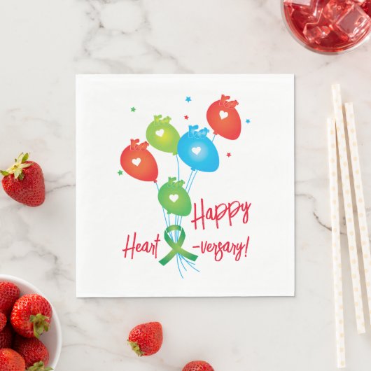 Jubiläumsballons Serviette (Beispiel)