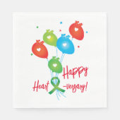 Jubiläumsballons Serviette (Vorderseite)